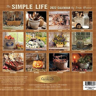 The Simple Life 2022 Calendar - The Fox Decor